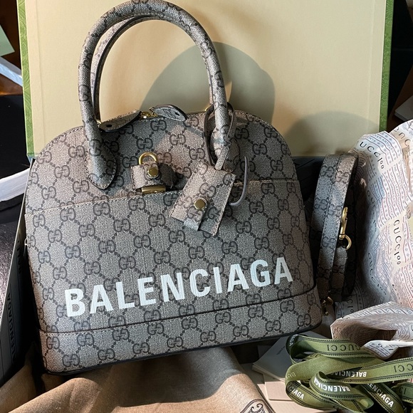 Gucci Handbags - Gucci X Balenciaga The Hacker Project Small Ville Bag NEW Limited Edition